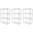 thumbnail image 1 of Gracious Living Knect-A-Shelf Light-Duty 4-Shelf Plastic Shelving Unit, 1 of 12