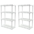 thumbnail image 1 of Gracious Living Knect-A-Shelf Light-Duty 4-Shelf Plastic Shelving Unit, 1 of 9