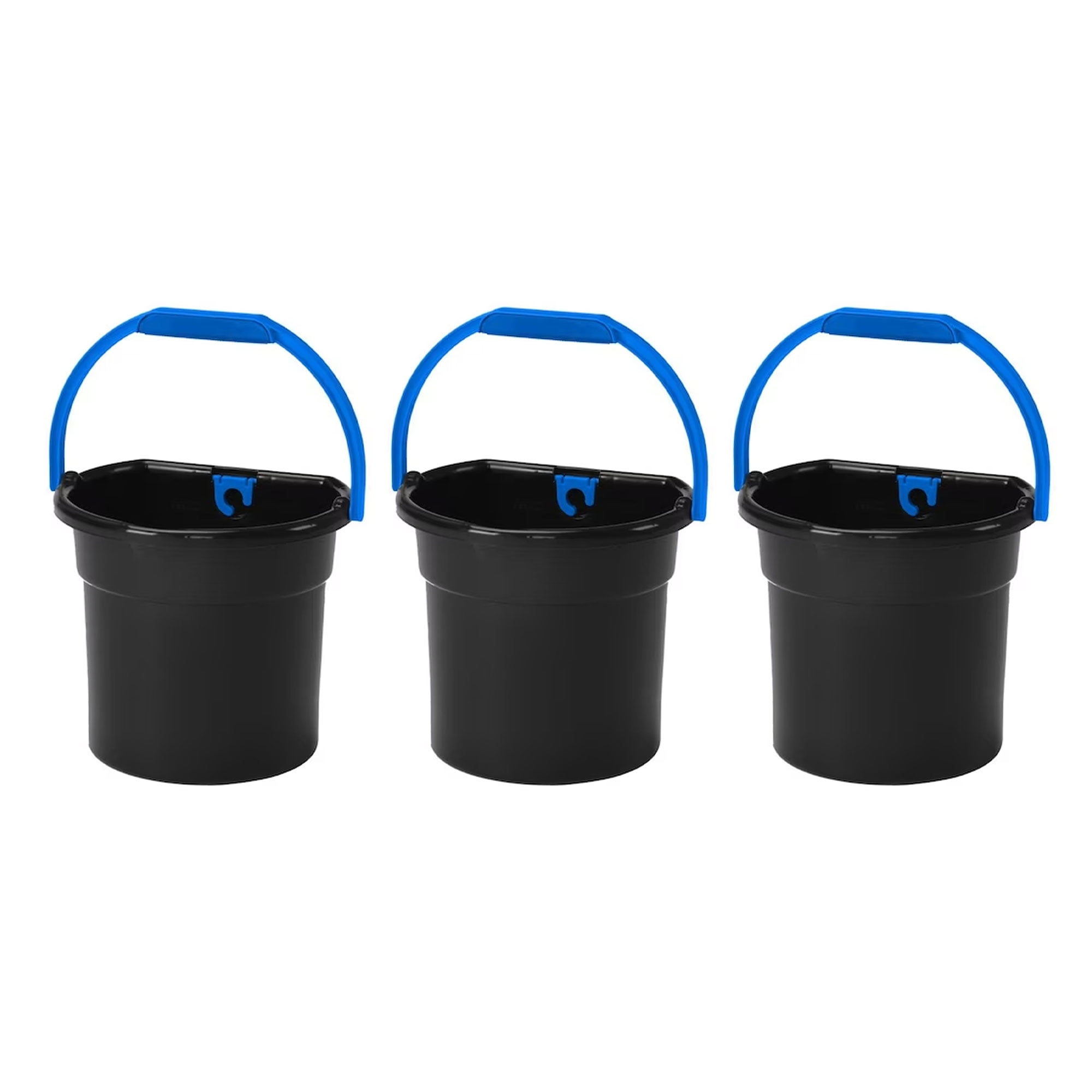 Gracious Living 5.8Gallon Flat Back Garden Water Bucket (3 Pack