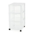 thumbnail image 1 of Gracious Living 3-Drawer Plastic Organizer Cart, White, 1 of 7