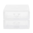 thumbnail image 1 of Gracious Living Deluxe 2 Drawer Storage Desktop Countertop Organizer, White, 1 of 10