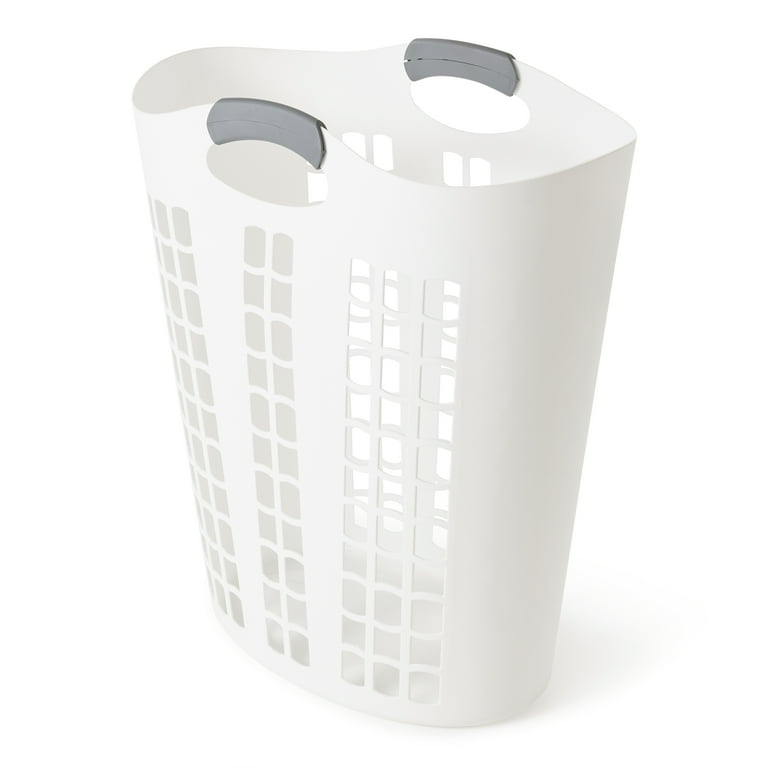 Gracious Living Easy Carry Large Vented Plastic Laundry Hamper
