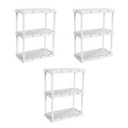 Gracious Living Knect A Shelf 3 Shelf Interlocking Storage Units (3 Pack)