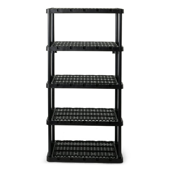 Gracious Living Knect-A-Shelf Heavy-Duty 5-Shelf Plastic Shelving Unit