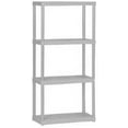 thumbnail image 1 of Gracious Living Plastic Storage Shelves with 55 Lb Maximum Load Weight, White, 1 of 1