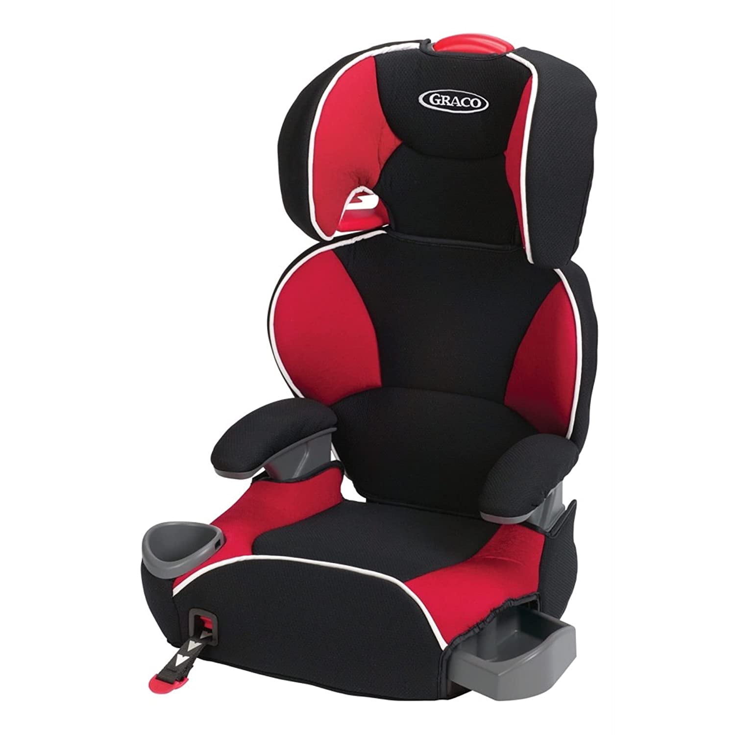High back booster car seats don't sit flush against the seat back