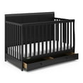 thumbnail image 1 of Graco Asheville 4-in-1 Convertible Baby Crib with Drawer, Black, 1 of 15