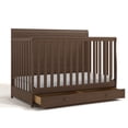 thumbnail image 1 of Graco Asheville 4-in-1 Convertible Baby Crib with Drawer, Hazelnut, 1 of 14