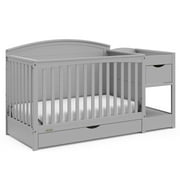 Graco Bellwood 5-in-1 Convertible Crib and Changer, White