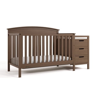 Graco Benton 4-in-1 Convertible Baby Crib and Changer, Hazelnut