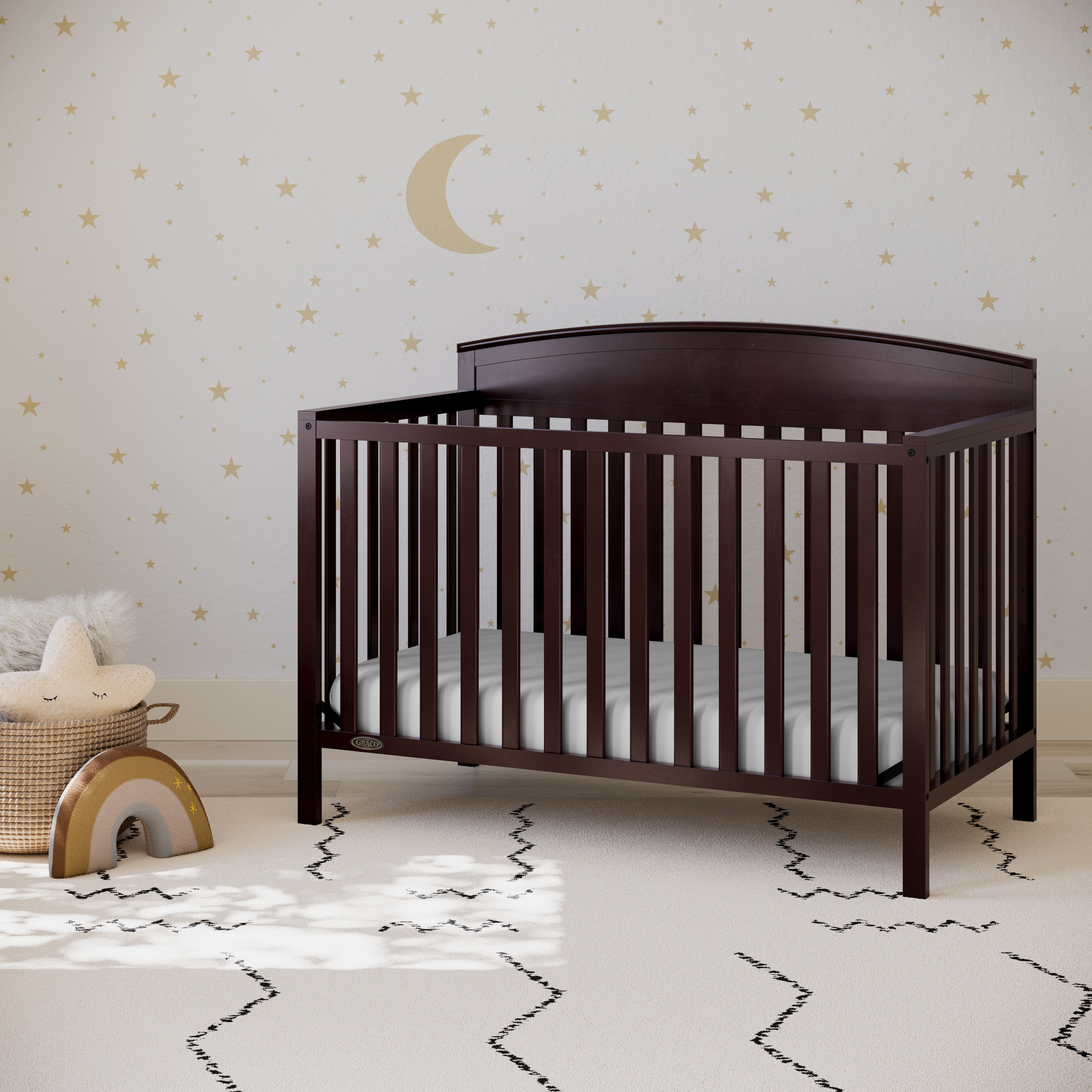 Graco Benton 5-in-1 Convertible Baby Crib, Espresso