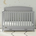 thumbnail image 1 of Graco Benton 5-in-1 Convertible Baby Crib with Drawer, Pebble Gray, 1 of 12