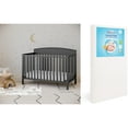 thumbnail image 1 of Graco Benton 5-in-1 Convertible Crib and Premium Crib & Toddler Mattress Bundle, Gray, 1 of 4