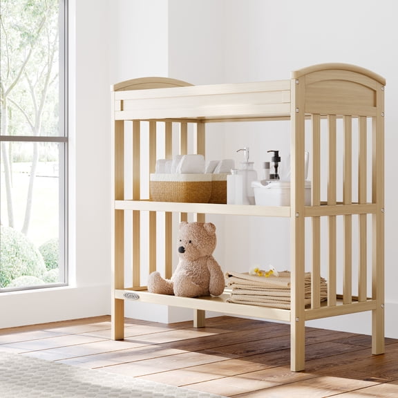 Graco Benton Infant Changing Table with Changing Pad, Driftwood