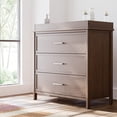 thumbnail image 1 of Graco Classic 3 Drawer Dresser with Infant Changing Topper, Hazelnut, 1 of 14