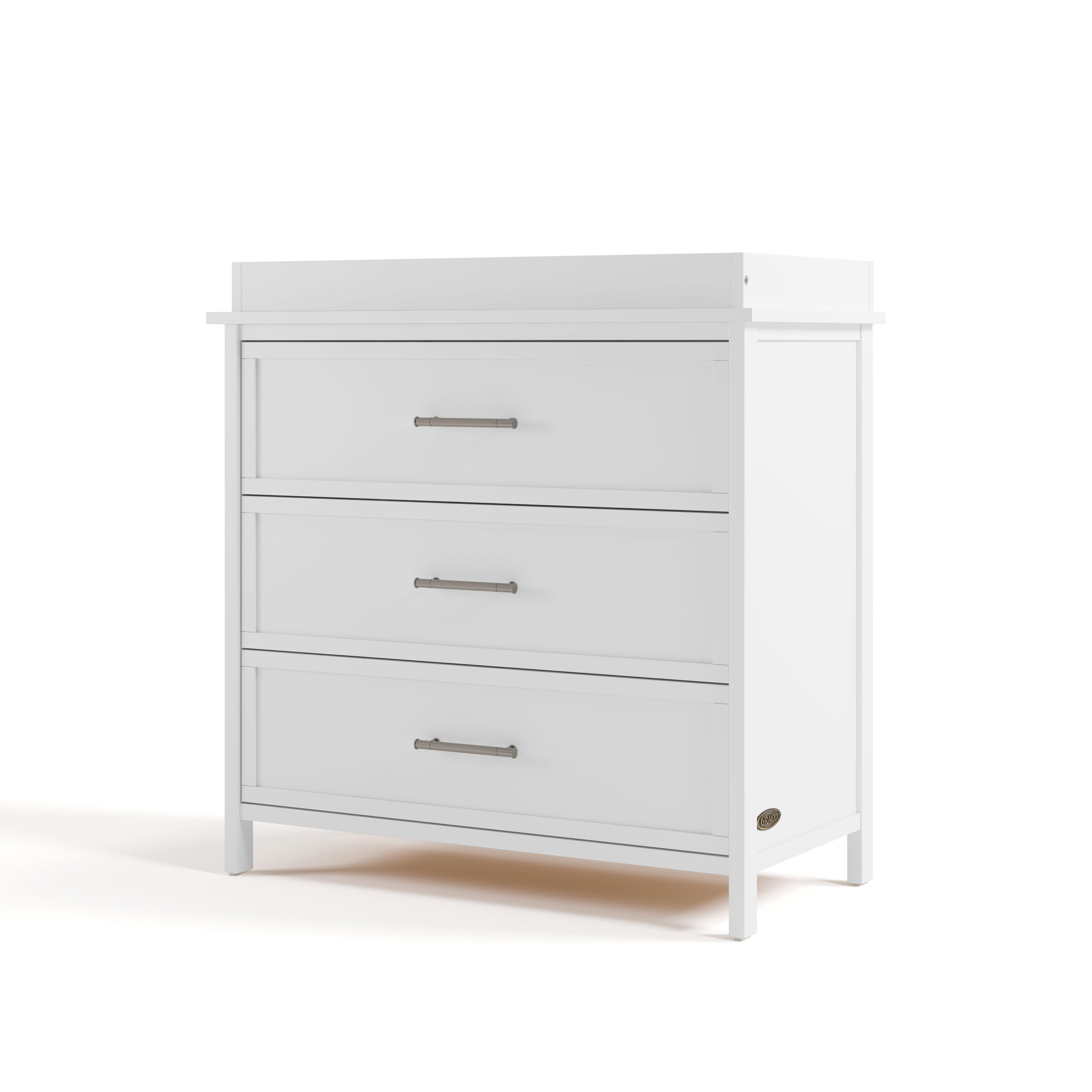 Graco Classic 3 Drawer Dresser with Infant Changing Table Topper, White ...