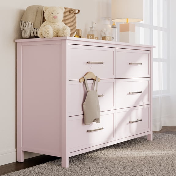 Graco Classic 6 Drawer Nursery Dresser, Blush