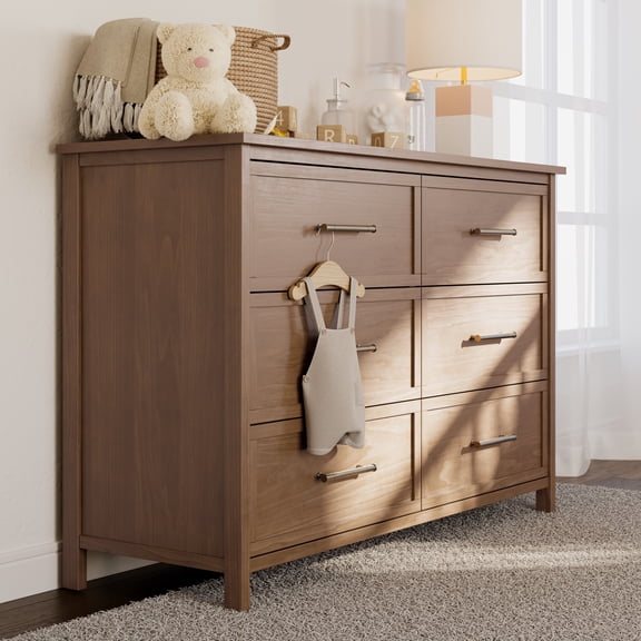 Graco Classic 6 Drawer Nursery Dresser, Hazelnut
