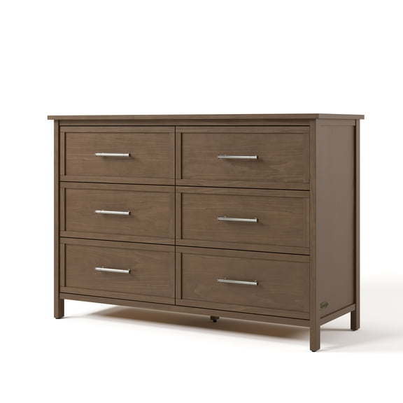 Graco Classic 6 Drawer Nursery Dresser, Hazelnut