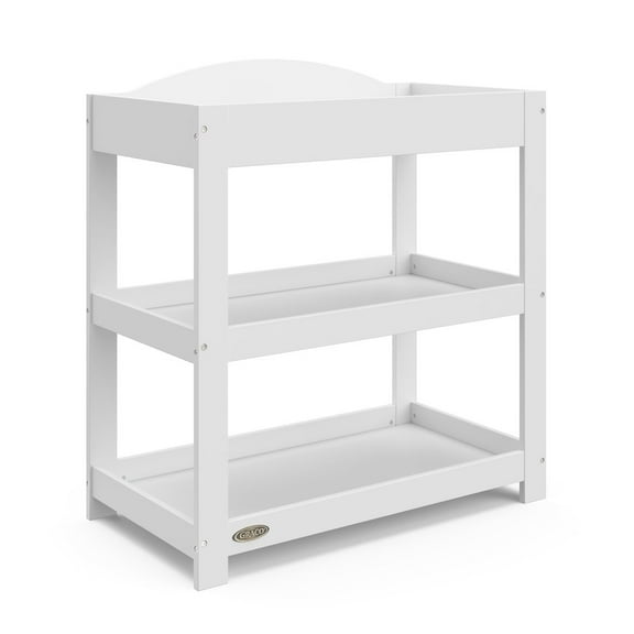 Graco Customizable Infant Changing Table with Changing Pad, White