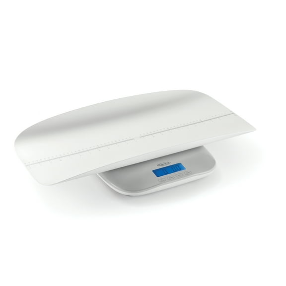 Graco Digital LCD Infant to Toddler to Big Kid Multifunction Baby Weight Scale, 3 Weighing Modes, Removable Tray, Downloadable Growth Chart, 220 Lb Capacity