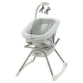 Graco Duet Glide LX Infant Gliding Swing, Zagg, Grey