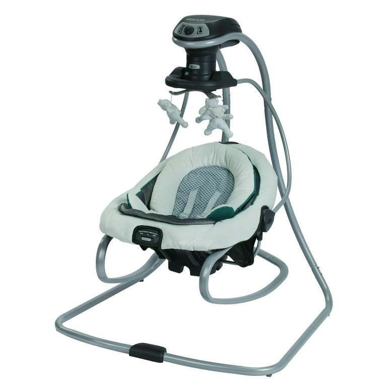Graco Multi Directional DuetSoothe Swing and Rocker Removable Seat Sapphire Blue Infant Walmart