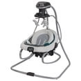 thumbnail image 1 of Graco DuetSoothe Baby Swing and Rocker with Portable Seat, Sapphire Green, 1 of 7