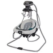 Graco DuetSoothe Baby Swing and Rocker with Portable Seat, Sapphire Green