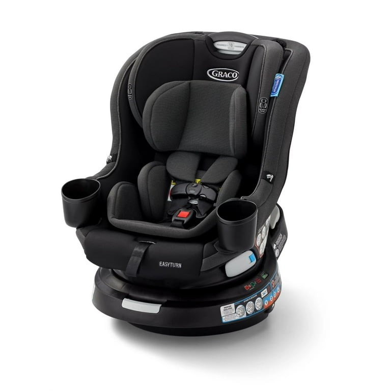 Graco EasyTurn 360 2-in-1 Convertible Car Seat, Cyran, Black