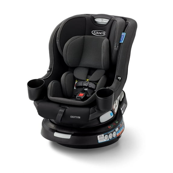 Graco EasyTurn 360 2-in-1 Convertible Car Seat, Cyran, Black