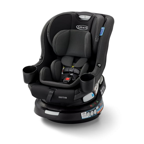Graco EasyTurn 360 2-in-1 Convertible Car Seat, Cyran, Black