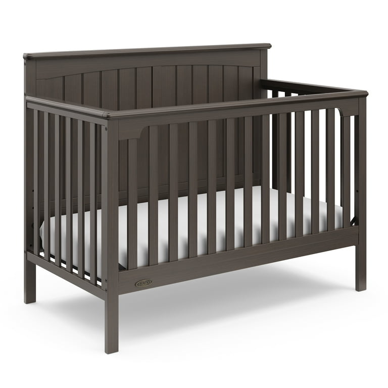 Graco Ellis 4 in 1 Convertible Crib Slate Gray Walmart