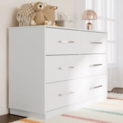 Graco Essentials 6 Drawer Nursery Double Dresser, White