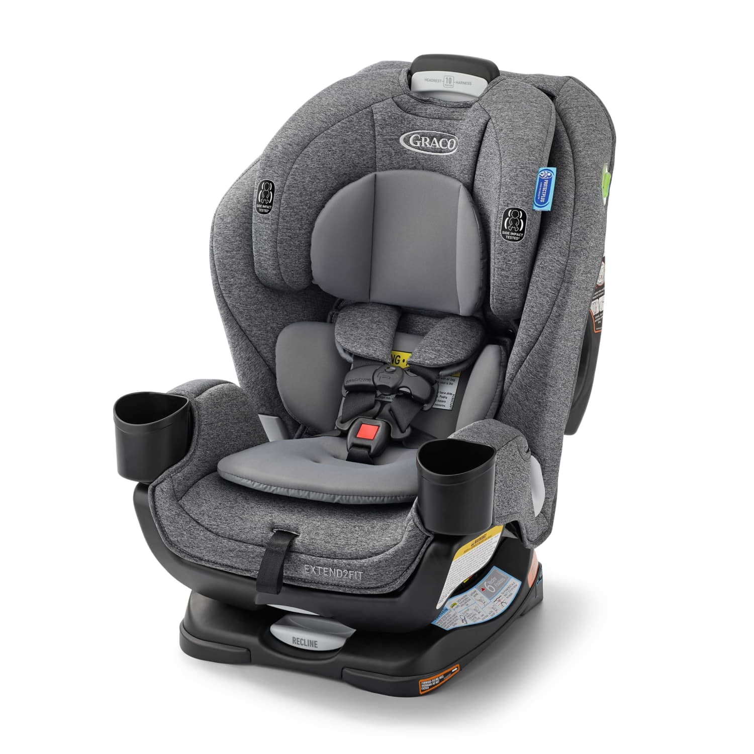 Graco Extend2Fit 3-in-1 Car Seat, Cullen, Grey - Walmart.com