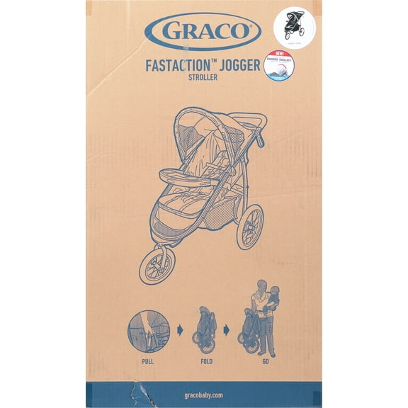 Graco FastAction Fold Jogger Stroller, Gotham, 37 lbs