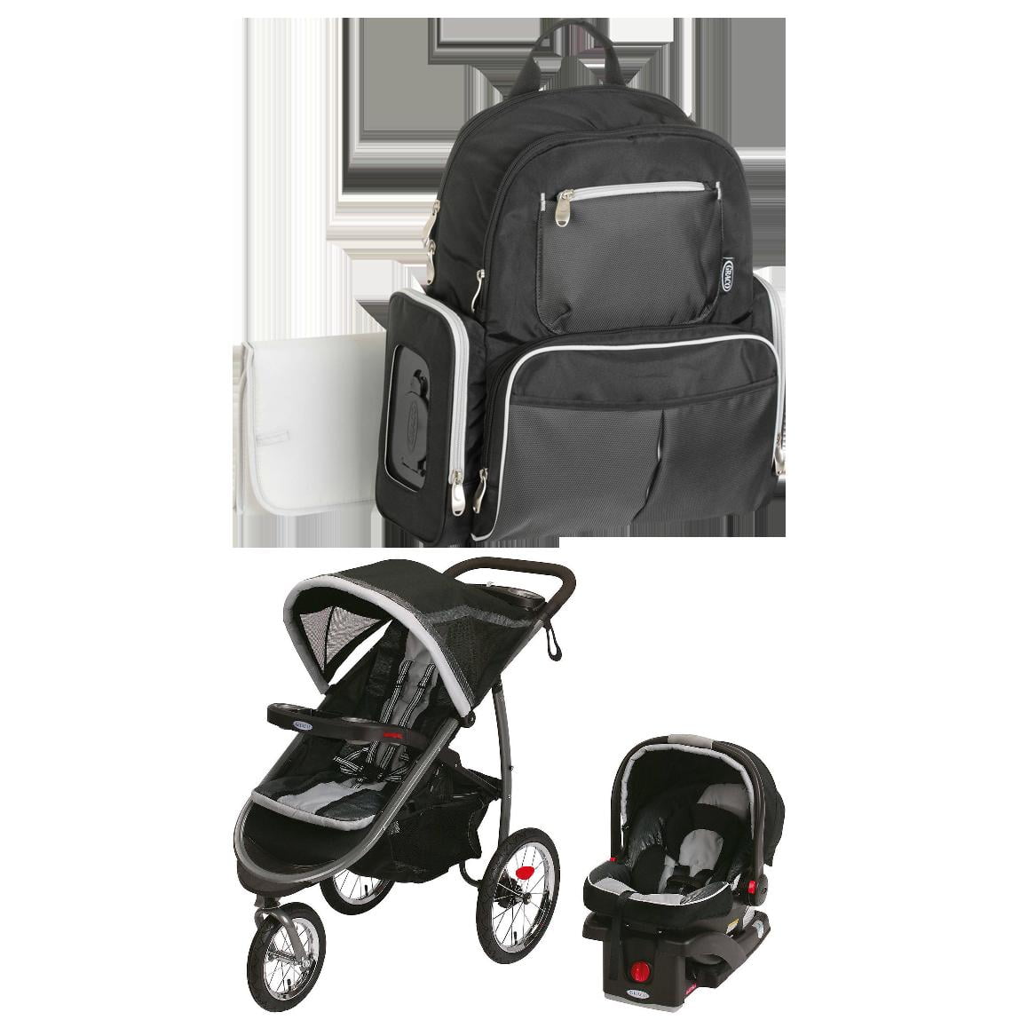 Graco backpack diaper bag with smart organizer system top