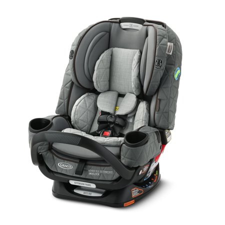 Graco Premier 4Ever DLX Extend2Fit SnugLock 4-in-1 Car Seat featuring Anti-Rebound Bar, Midtown Collection, Grey