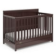 thumbnail image 1 of Graco Hadley 5-in-1 Convertible Baby Crib with Drawer, Espresso, 1 of 16