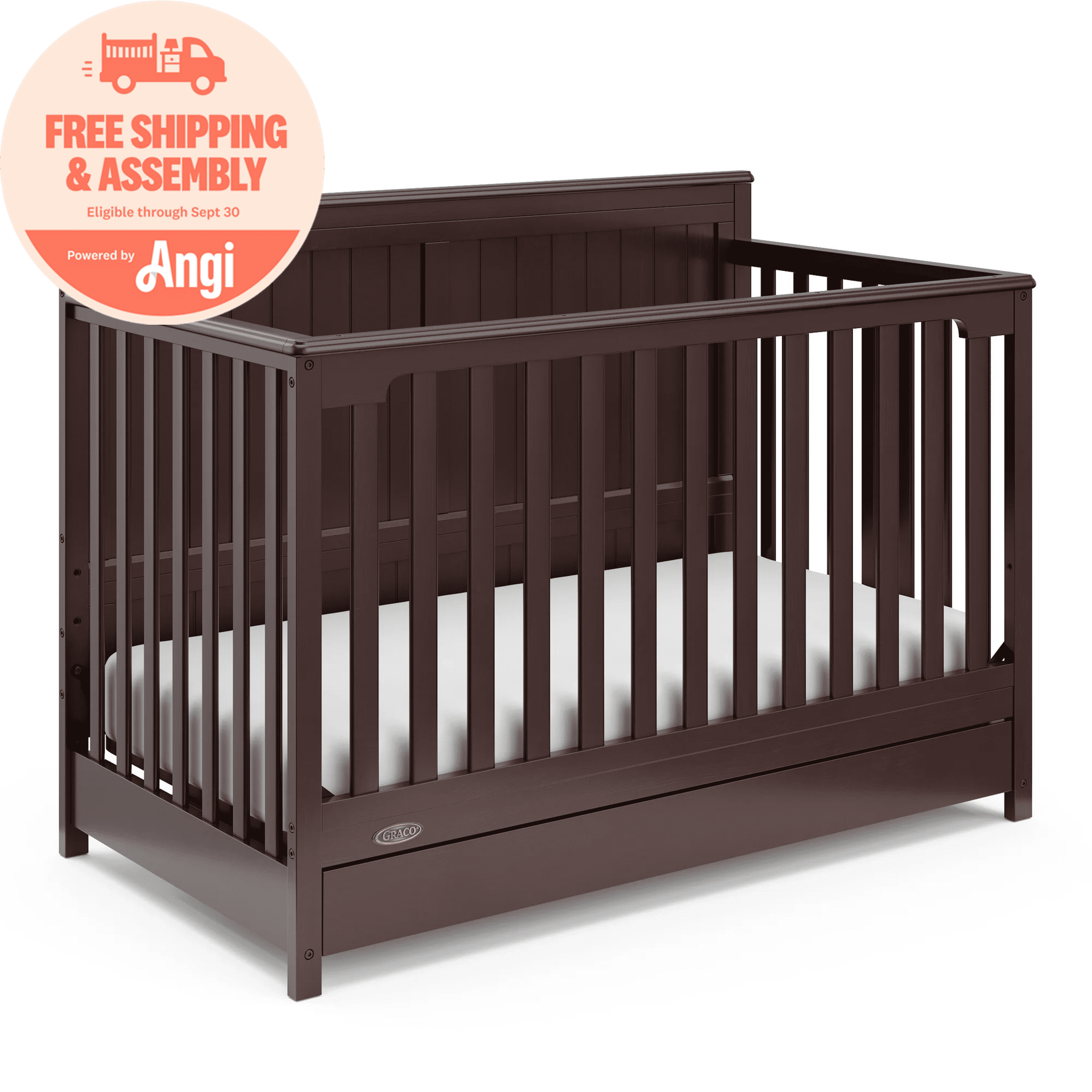 Brown Graco In Crib Buy Graco Hadley Convertible Crib With Drawer