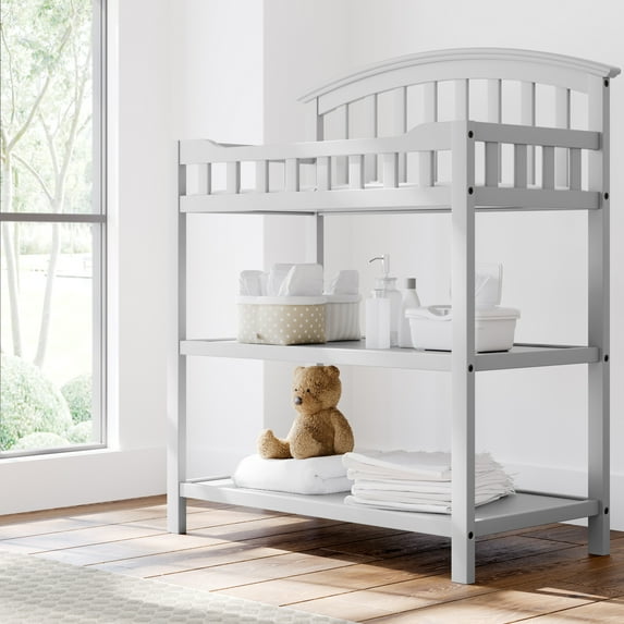 Graco Infant Changing Table with Changing Pad, Pebble Gray