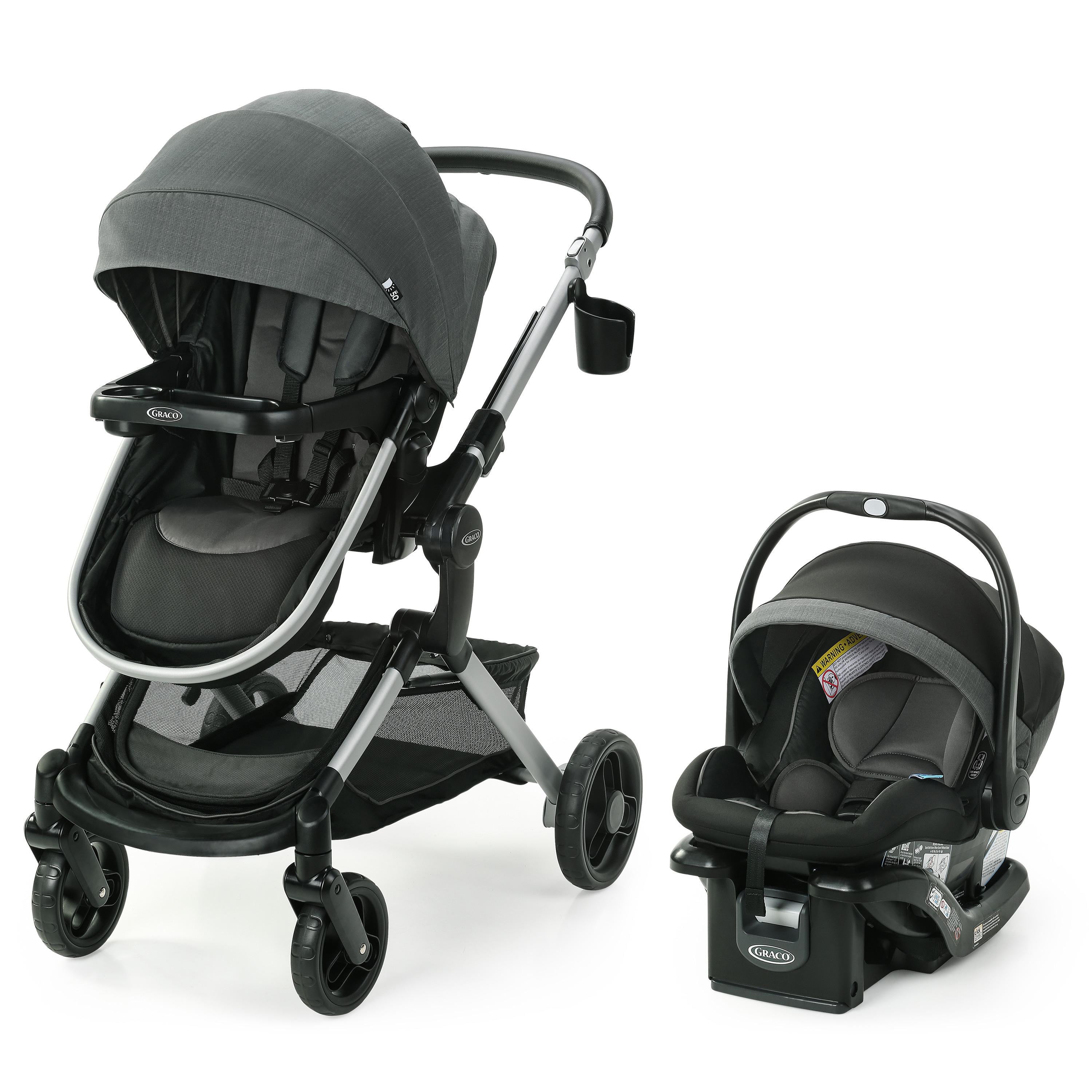 Graco Mode Nest Travel System, Reversible Child 3-in-1 Stroller and Car Seat, Sullivan