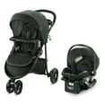 thumbnail interactive-video image 1 of Graco Modes 3 Lite DLX Travel System featuring SnugRide Lite LX Infant Car Seat, West Point, Grey, 1 of 9