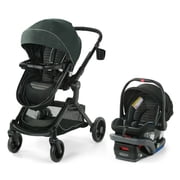 Graco Modes Nest DLX 3-in-1 Travel System, Raven, Black