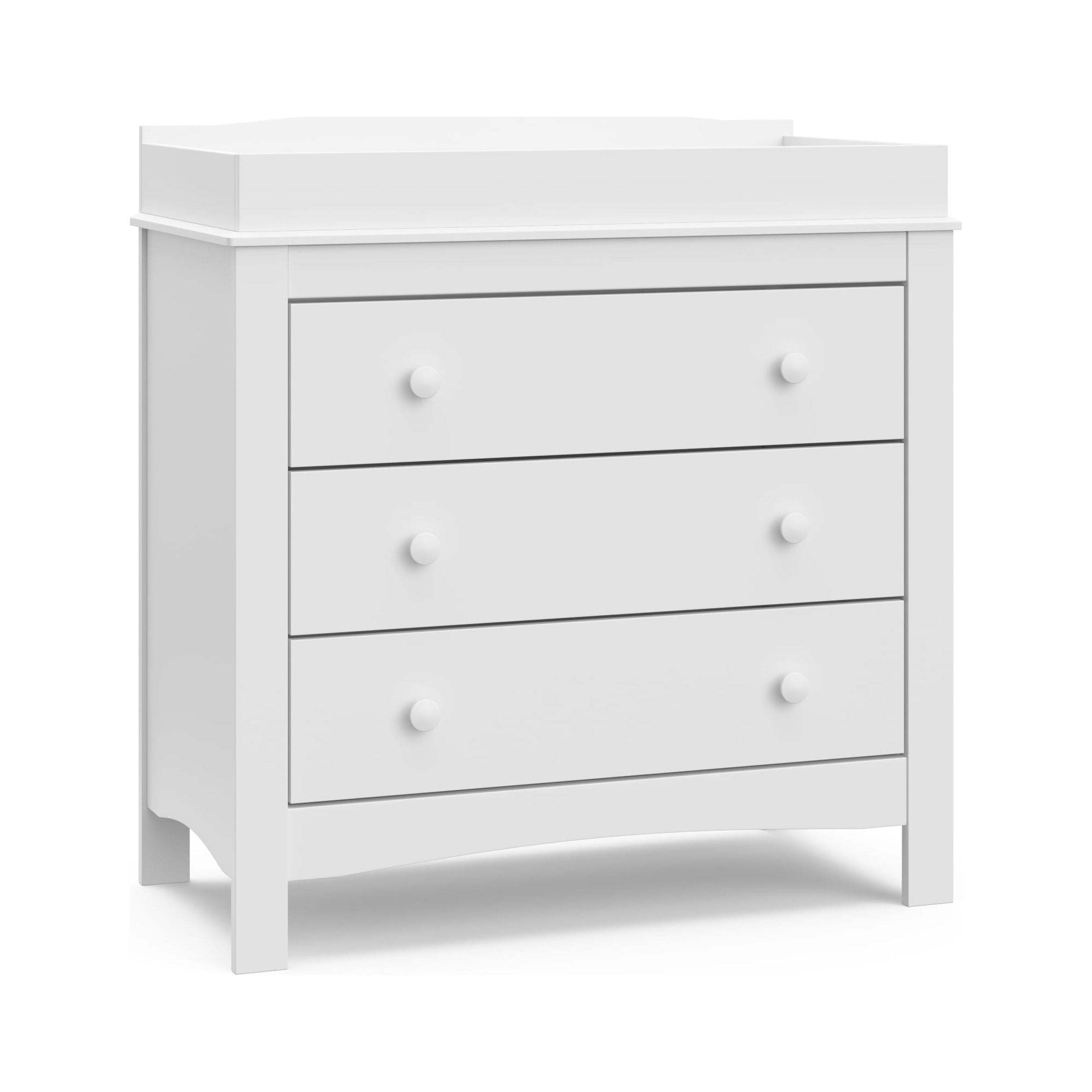 Grey and white changing table sale