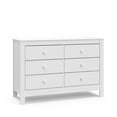 thumbnail image 1 of Graco Noah 6 Drawer Nursery Double Dresser, White, 1 of 9