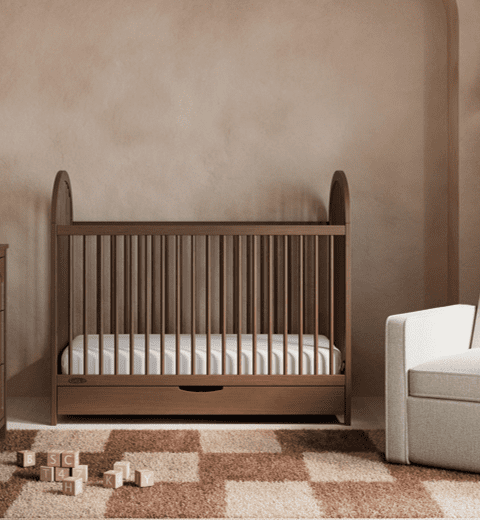 Graco Olivia 3-In-1 Convertible Baby Crib with Drawer, Hazelnut