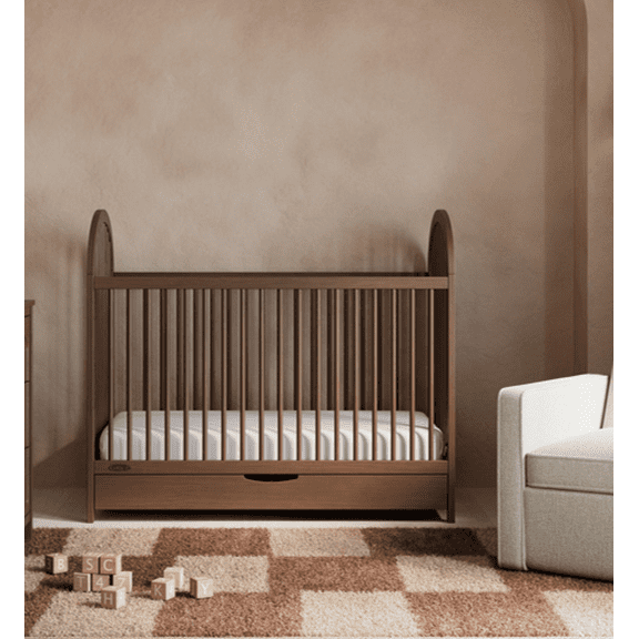 Graco Olivia 3-In-1 Convertible Baby Crib with Drawer, Hazelnut