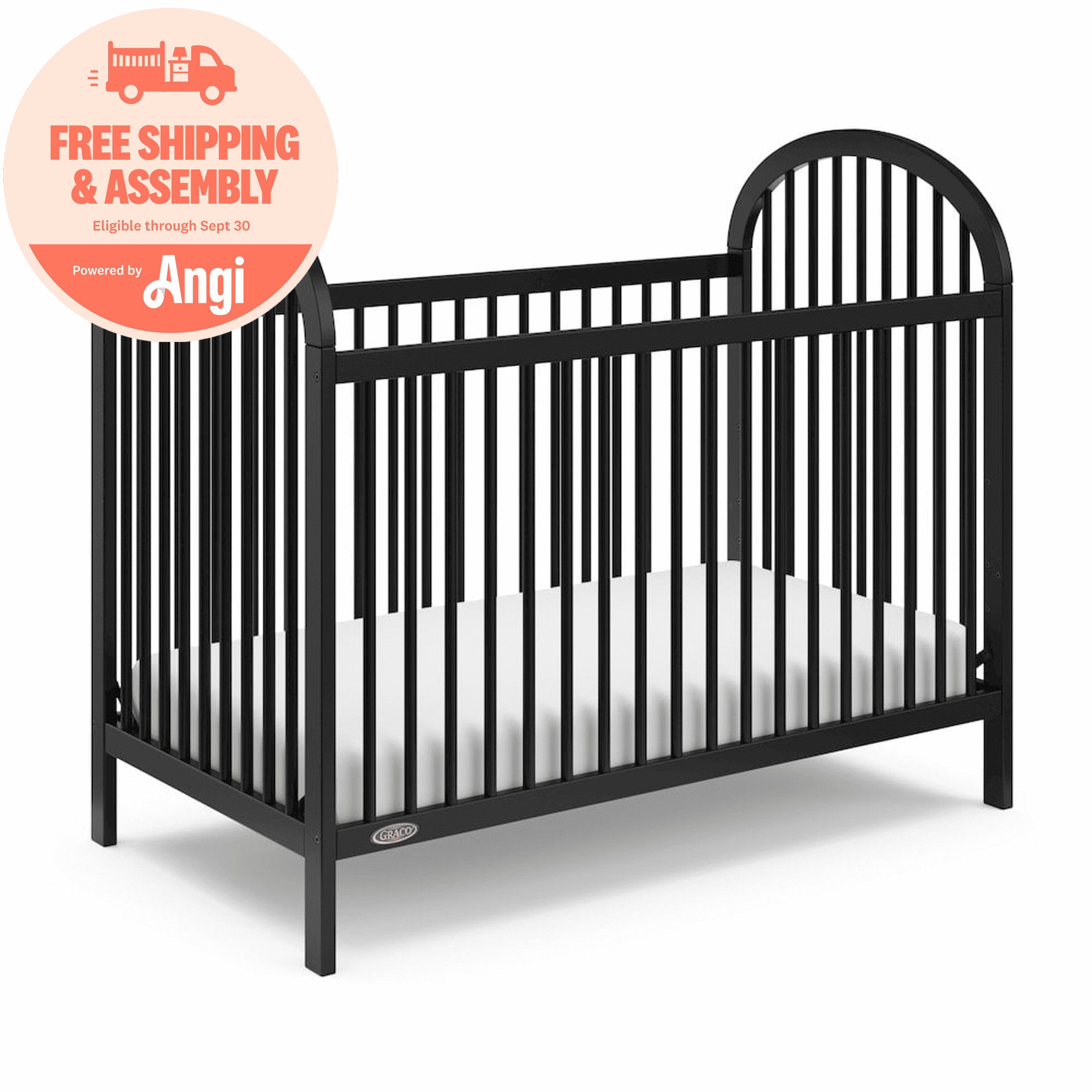 Graco Olivia 3-in-1 Convertible Baby Crib, Black Bhutan Ubuy