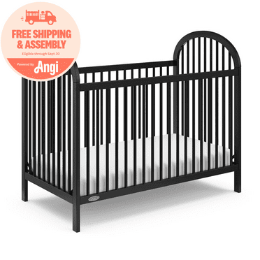 Graco Olivia 3-in-1 Convertible Baby Crib, Black